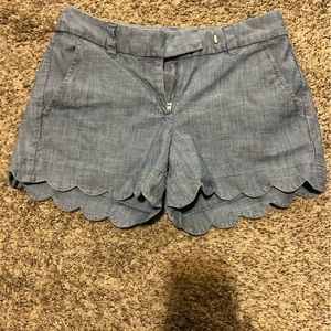 J crew scalloped shorts